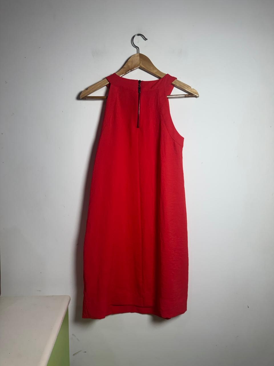 Vestido Halter Vermelho Coral – Cortelle – tam P - Imagem 3