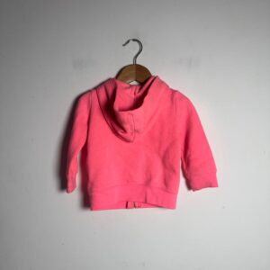 Casaco Moletom com Capuz Rosa Neon – Gap – tam 12 a 18 meses