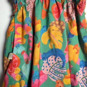 Vestido Estampado Tropical Colorido – Alphabeto – tam 2 anos