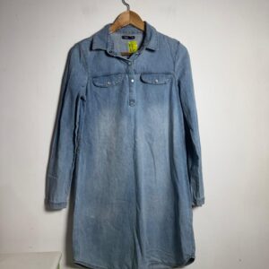 Vestido Jeans Chemise Manga Comprida – Marisa – tam 38