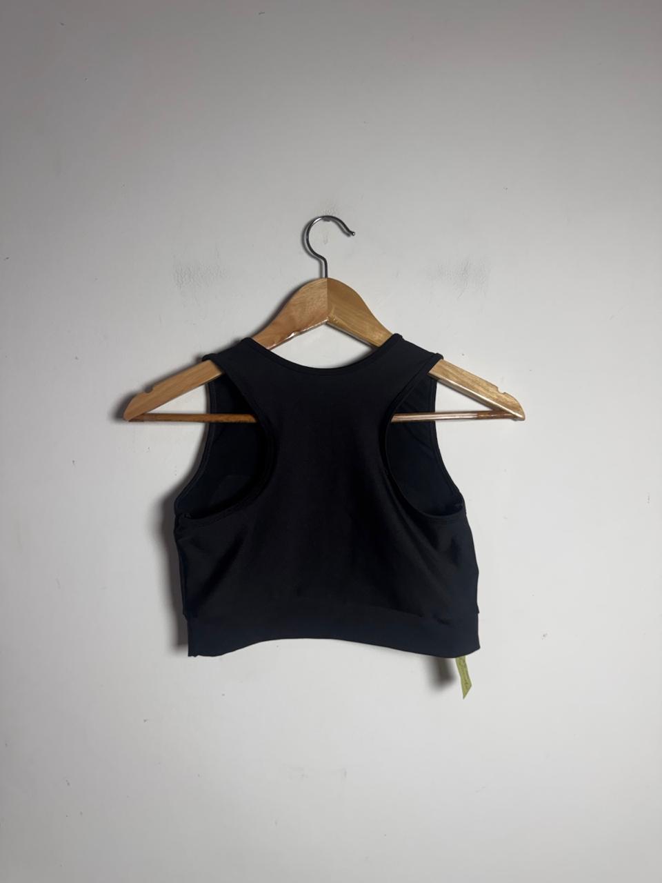 Top de Treino Preto e Cinza Estampa Chevron – tam M - Imagem 3