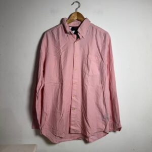 Camisa Social Masculina Rosa Claro Manga Longa – Tommy Hilfiger – tam M