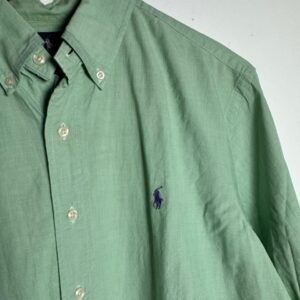 Camisa Social Verde Claro Classic Fit – Ralph Lauren – tam 42