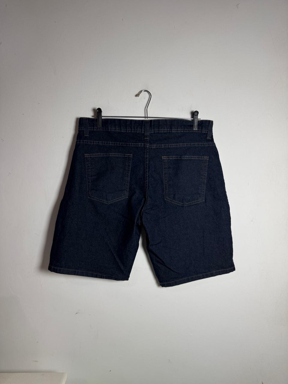 Bermuda Jeans Reta Azul Escuro – Ejeans – tam 44 - Imagem 3