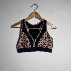 Conjunto de Treino Preto e Animal Print – tam M