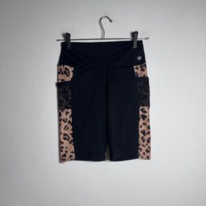 Conjunto de Treino Preto e Animal Print – tam M