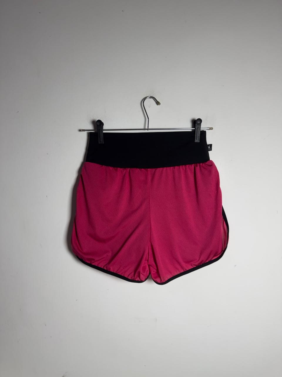 Short de Treino Duplo Rosa e Preto – tam M - Imagem 5