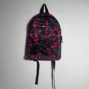 Mochila Estampa Abstrata Rosa e Preto – Util Bags
