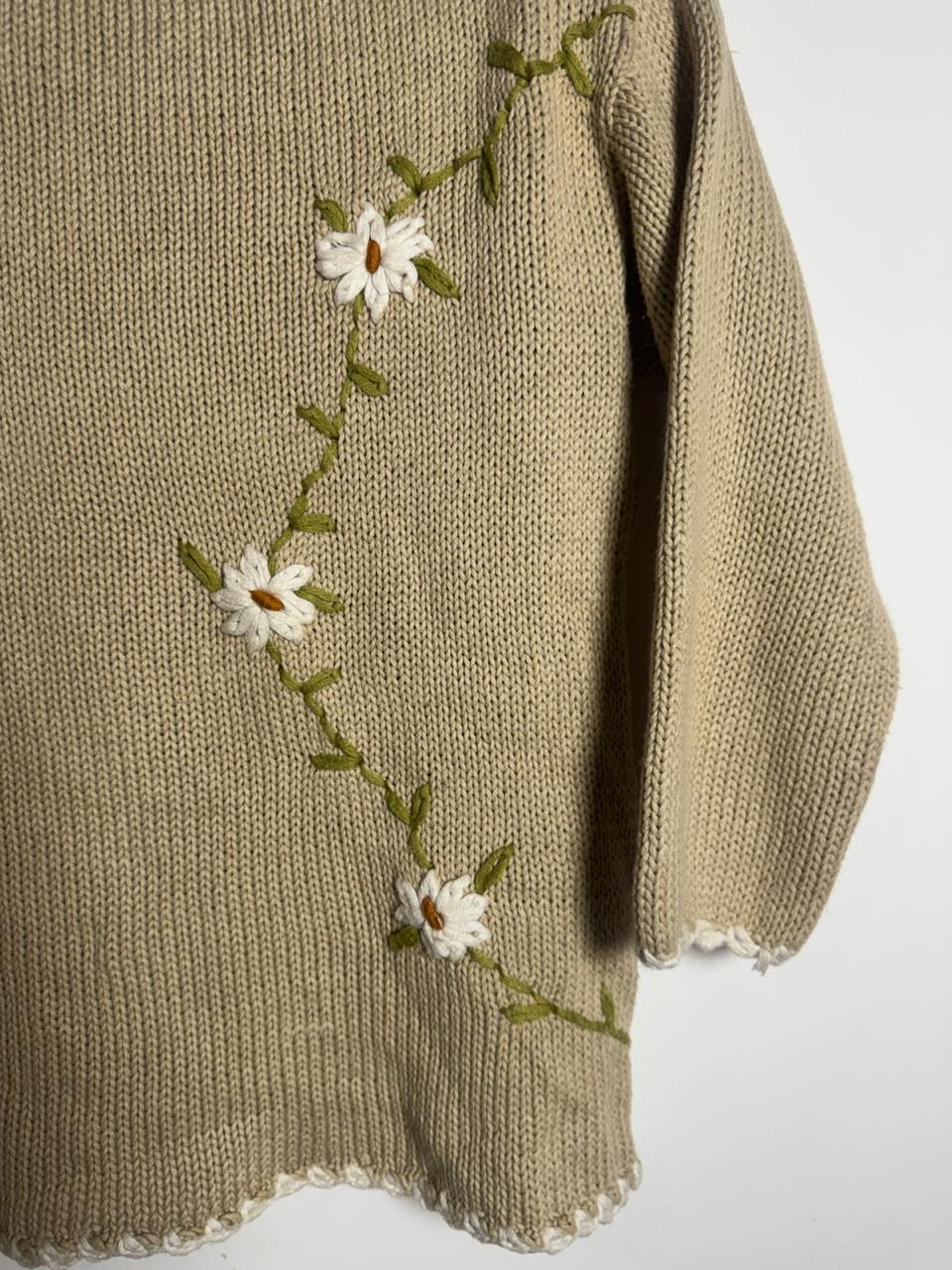 Camisa de tricô com bordado - tam 38/40 - Imagem 6