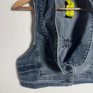 Colete Jeans Cropped – Biotipo – tam G