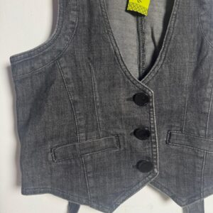 Colete Jeans Cinza Estonado – Shop 128 – tam P