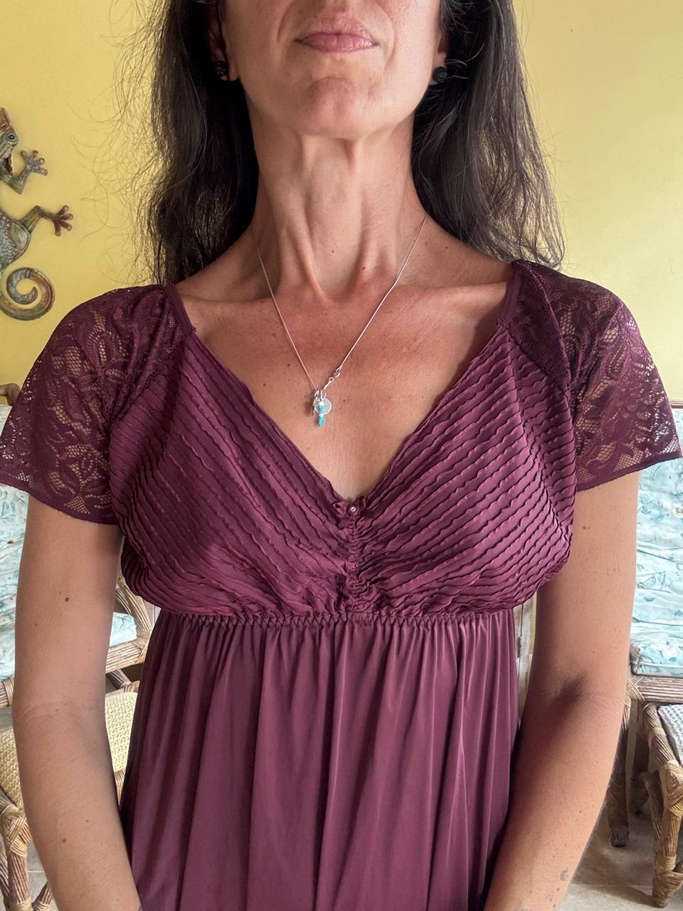 Robe e Camisola Vinho Nupcial – Demillus – tam G - Imagem 2