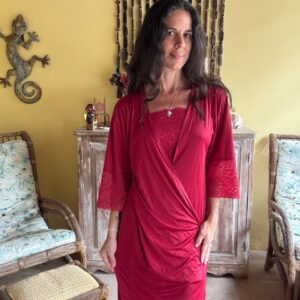 Robe e Camisola Vermelho – DeMillus – tam 44