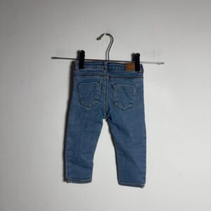 Calça Jeans com Bordado de Gatinho – Zara – Tam 9 a 12 meses