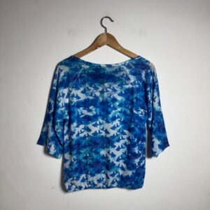 Blusa Estampada de Peixes Azuis – Elementais – tam PP