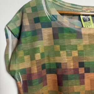 Blusa Estampa Quadriculada Colorida – Checklist – tam P