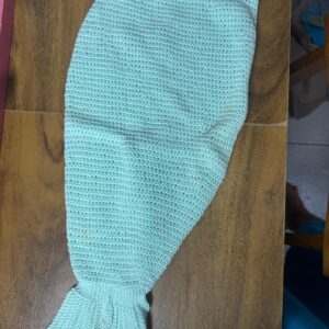 Conjunto Fantasia Sereia Crochê Infantil – Natura – tam U