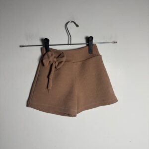 Short Infantil Nude com Laço Texturizado – tam 2
