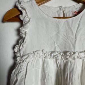 Vestido Infantil Branco com Babados – Daducha – tam 2