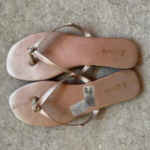 Sandália Rasteira Rose Gold – Liberte – tam 39