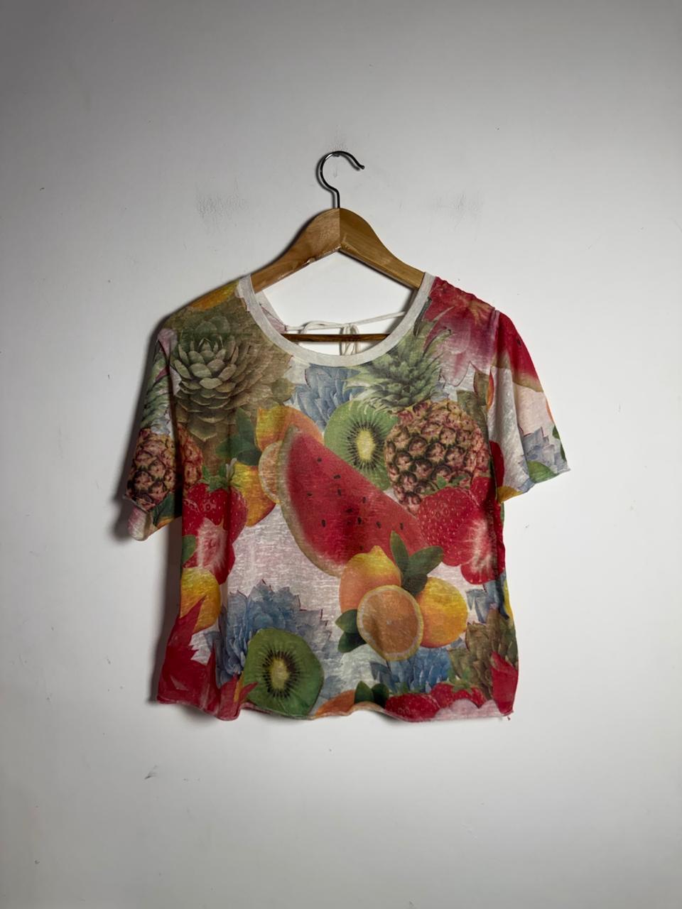 Blusa Estampa Frutas – Shoulder – tam P