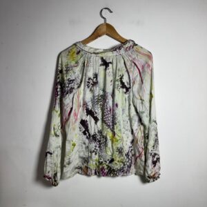 Camisa Manga Comprida Estampada Cold Shoulder – Shoulder – tam M