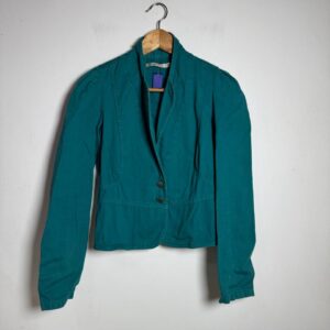 Blazer Verde com Peplum e Botões – Bluesteel – tam G