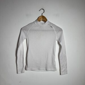 Blusa Térmica Branca Gola Alta – Wedze – tam 8 a 10