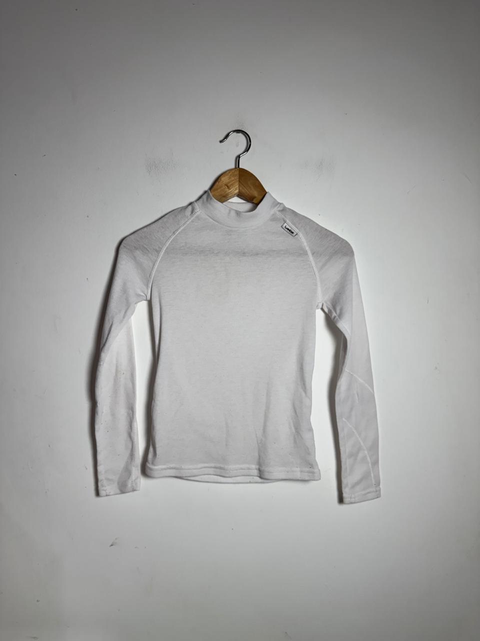 Blusa Térmica Branca Gola Alta – Wedze – tam 8 a 10