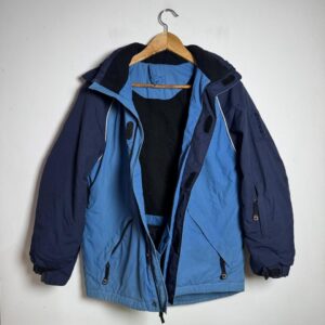 Casaco azul e preto bolsos internos pra frio – tam 38/40