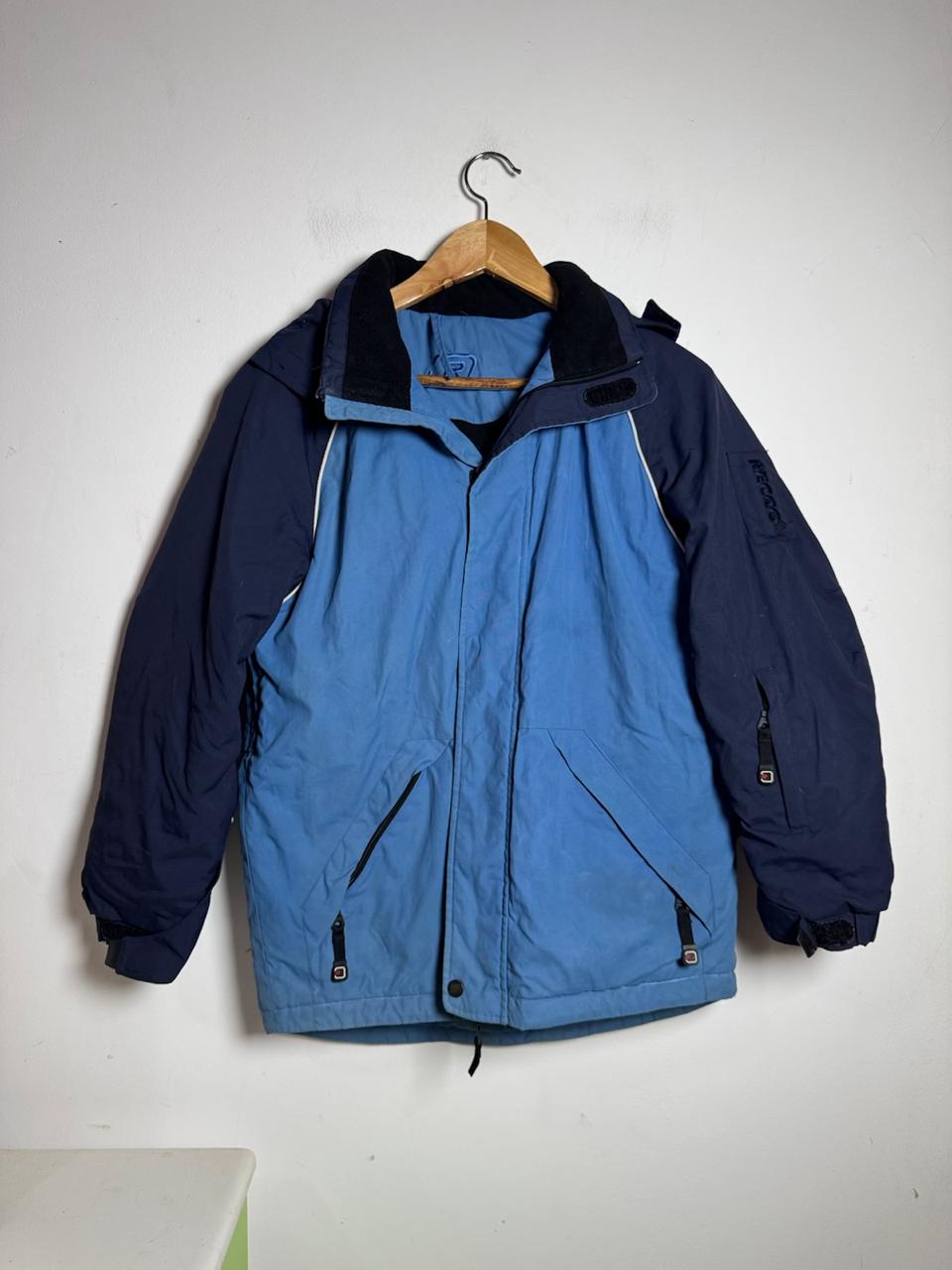 Casaco azul e preto bolsos internos pra frio – tam 38/40 - Imagem 4