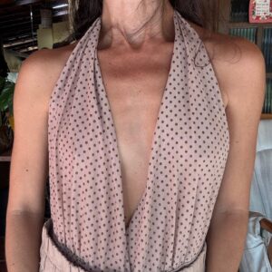Body Nude com Bolinhas Poá – Bluesteel – tam G