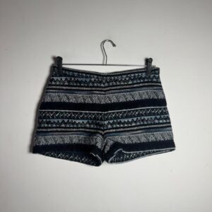 Short Estampado Geométrico Azul e Preto – Hering – tam 38