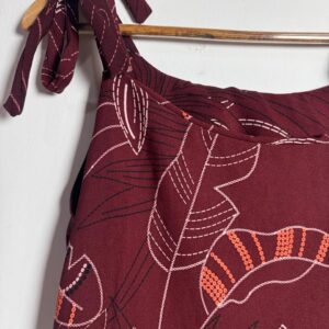 Blusa Estampada com Laço nas Alças – tam G