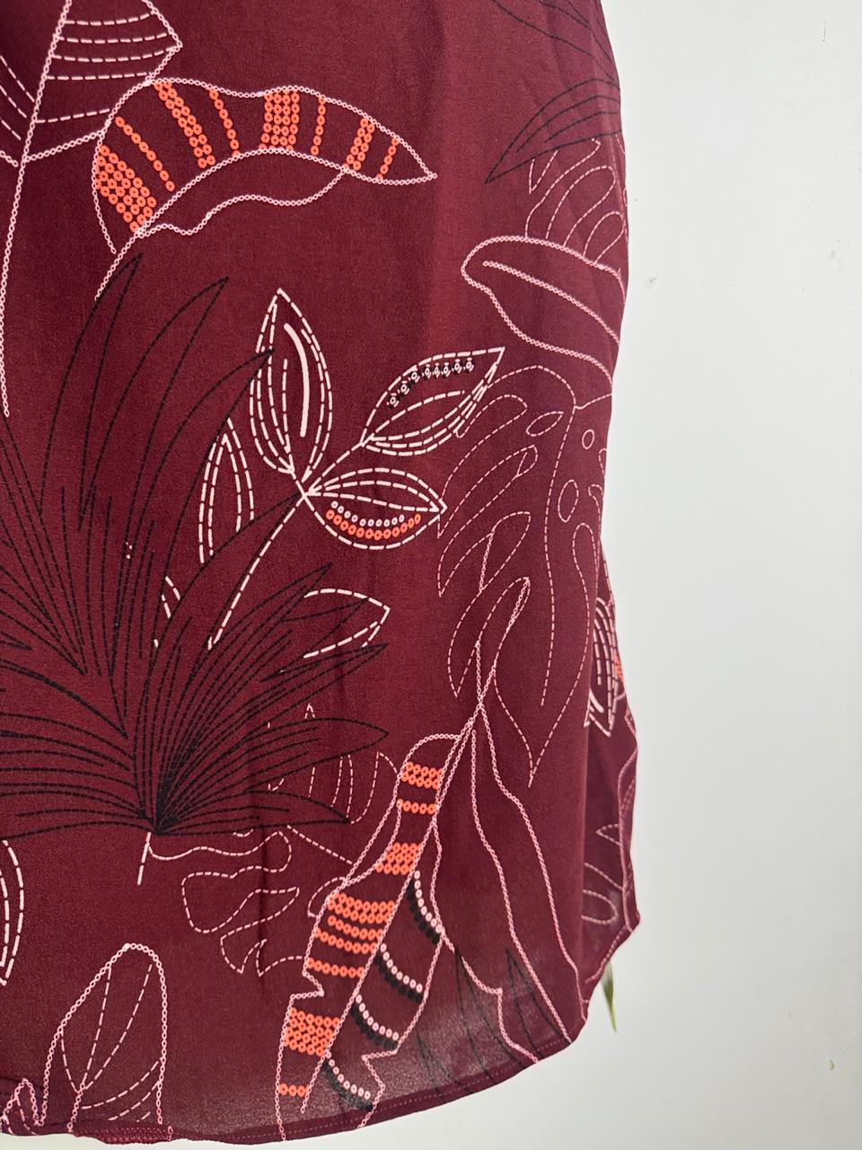 Blusa Estampada com Laço nas Alças – tam G - Imagem 4