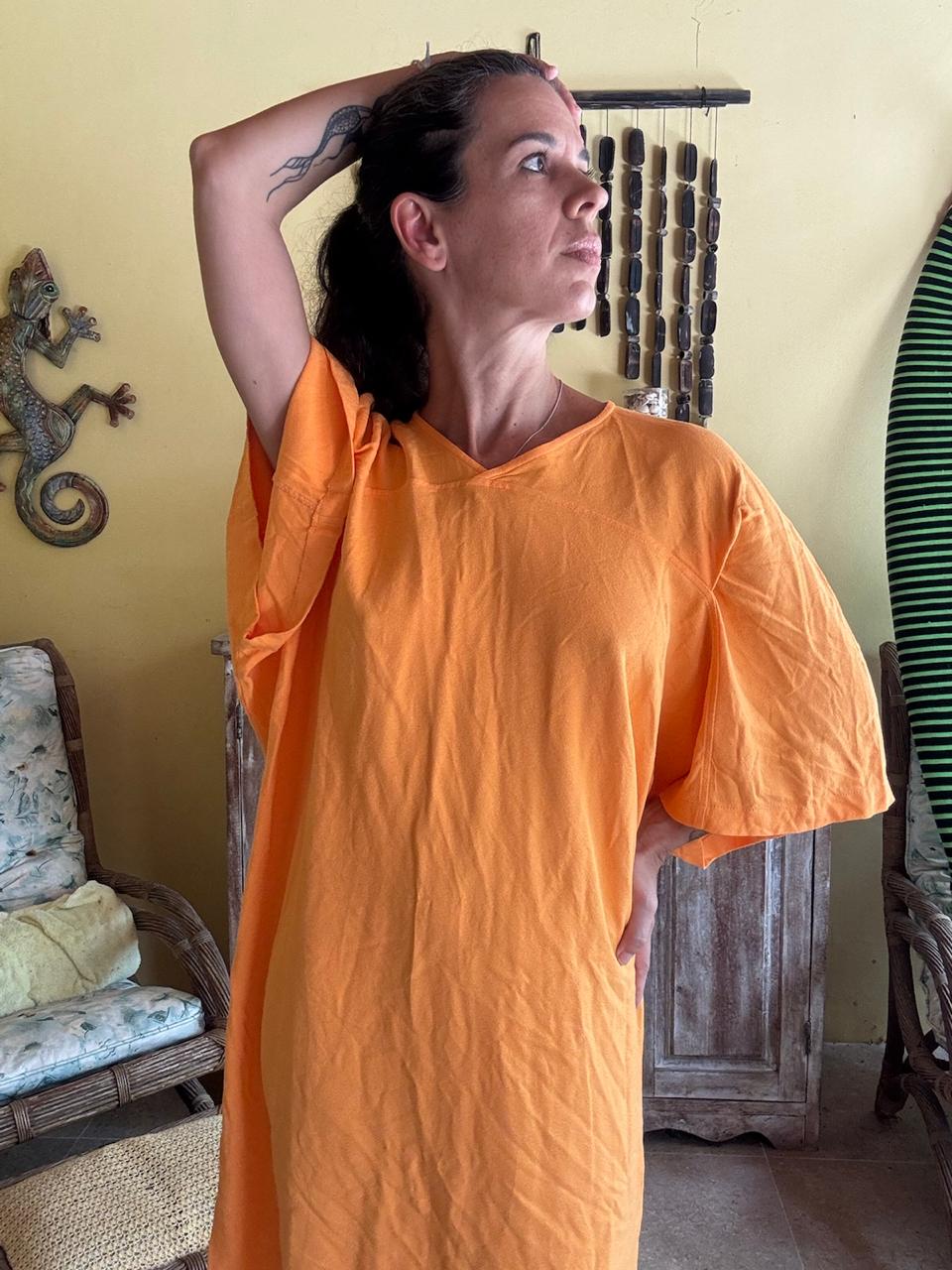 Vestido Laranja Manga Ampla – Forum – tam G - Imagem 3