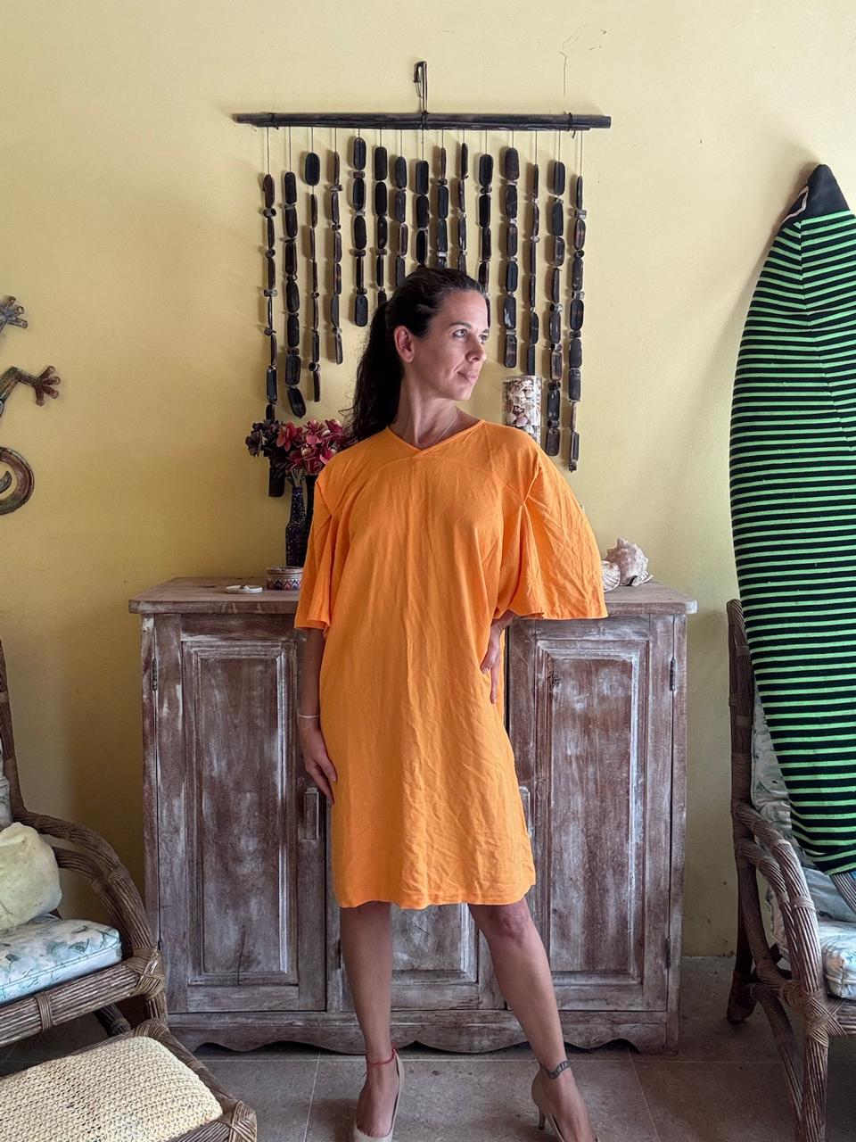 Vestido Laranja Manga Ampla – Forum – tam G - Imagem 4