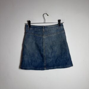 Saia Jeans Botões Frontais – Bluesteel – tam 38