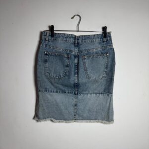 Saia Jeans Patchwork Desfiada – Marfinno – tam P