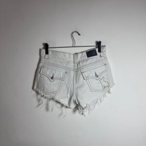 Short Jeans Branco Desfiado – Io – tam 38