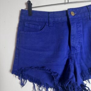Short Jeans Azul com Barra Desfiada – Dress – tam 38