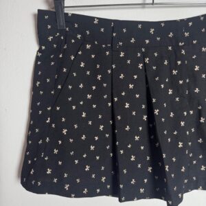 Mini Saia Preta com Estampa de Laços – Lab – tam P
