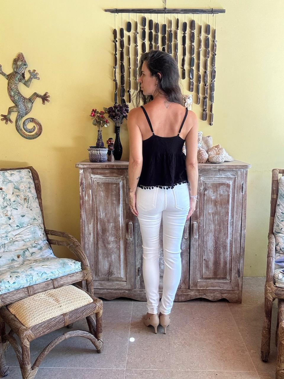 Calça Skinny Branca – Zara – tam 36 - Imagem 2