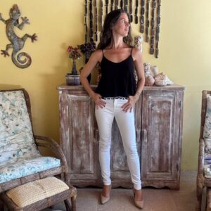 Calça Skinny Branca – Zara – tam 36