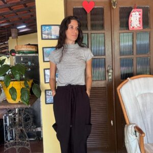 Calça Jogger Fluida Preta – Cortelle – tam G