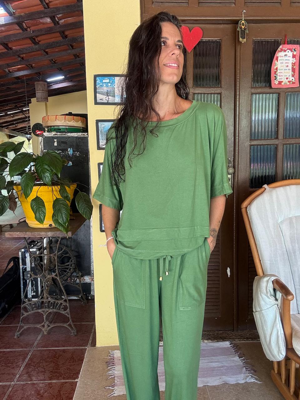 Calça Verde Feminino – tam M - Imagem 3