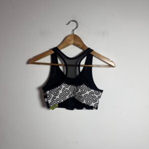 Top de Treino Estampado com Poá e Animal Print – Pink – tam P