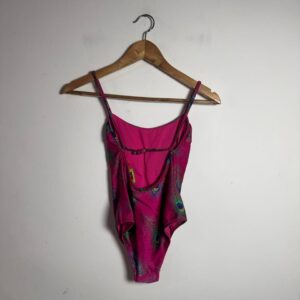 Maiô Feminino Rosa Estampa Pavão – Salinas – tam P *NOVO*