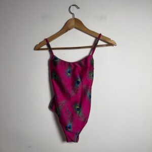 Maiô Feminino Rosa Estampa Pavão – Salinas – tam P *NOVO*