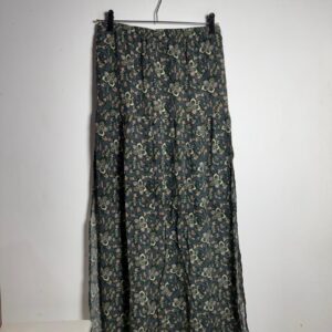 Saia Longa Estampa Paisley Floral Verde Escuro – Ateen – tam 38 *NOVO*